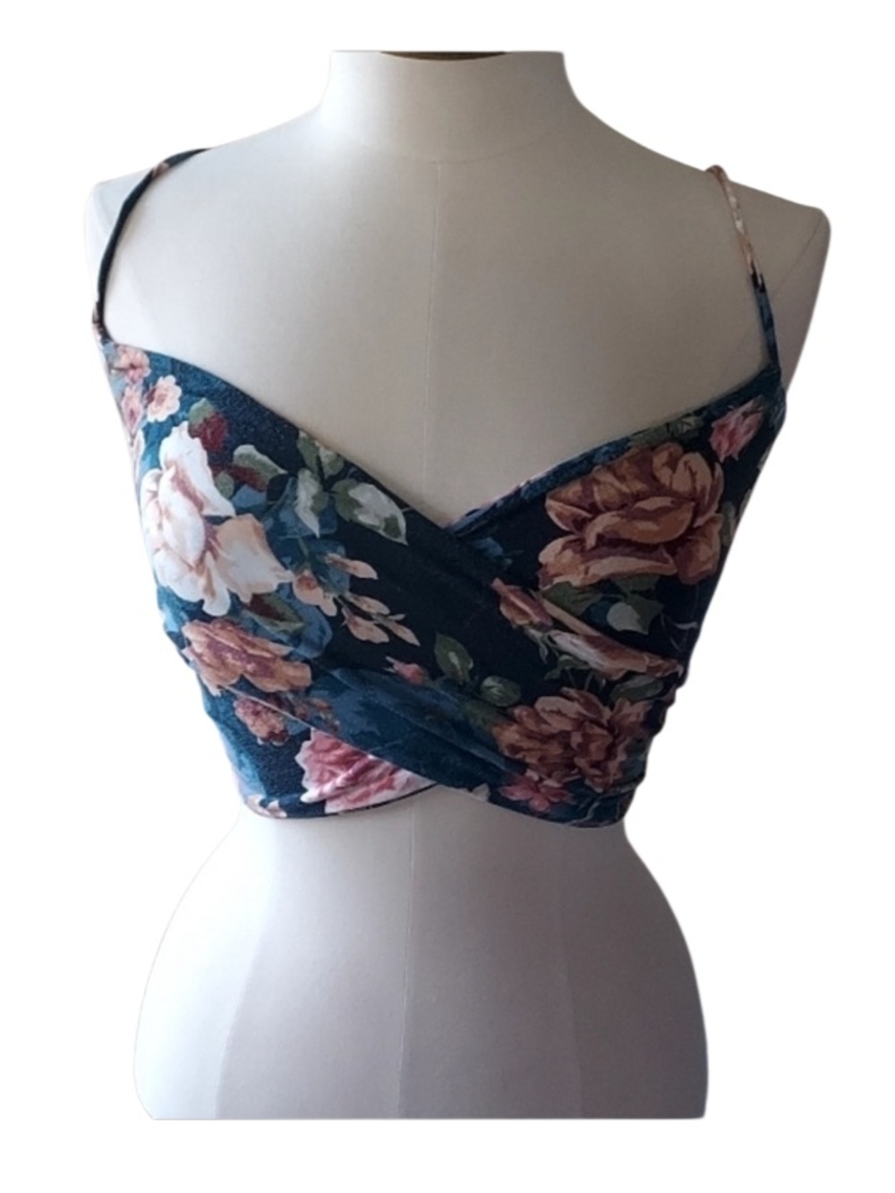 Meek Women's Floral Boustie/Crop Top.Size S